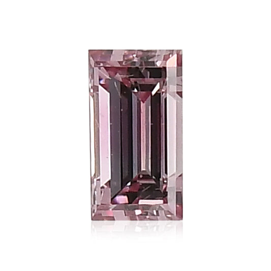 0,11 Karat Fancy Intense Purplish Pink Baguette-Diamant (SI2) GIA