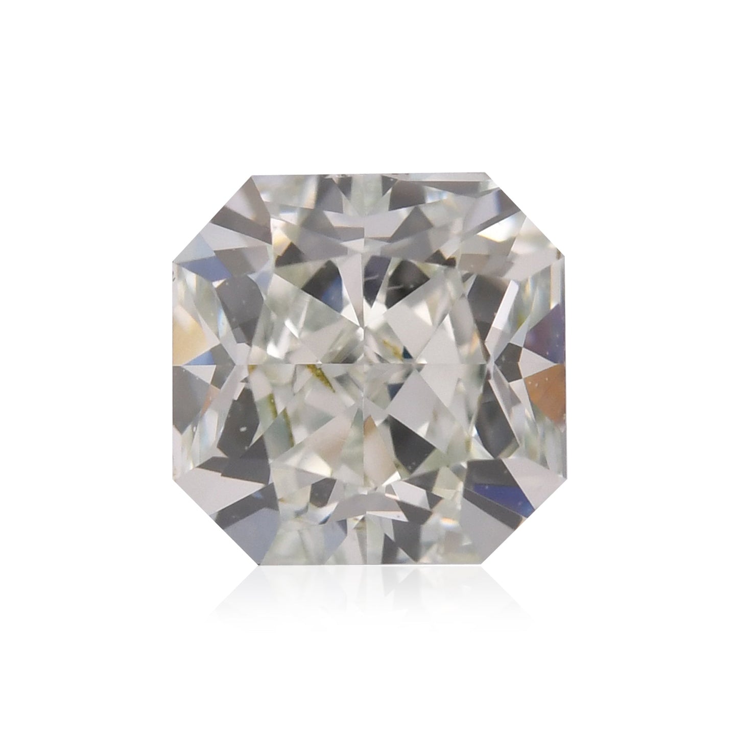 1.02 Carat Light Green Radiant Diamond VS2 GIA