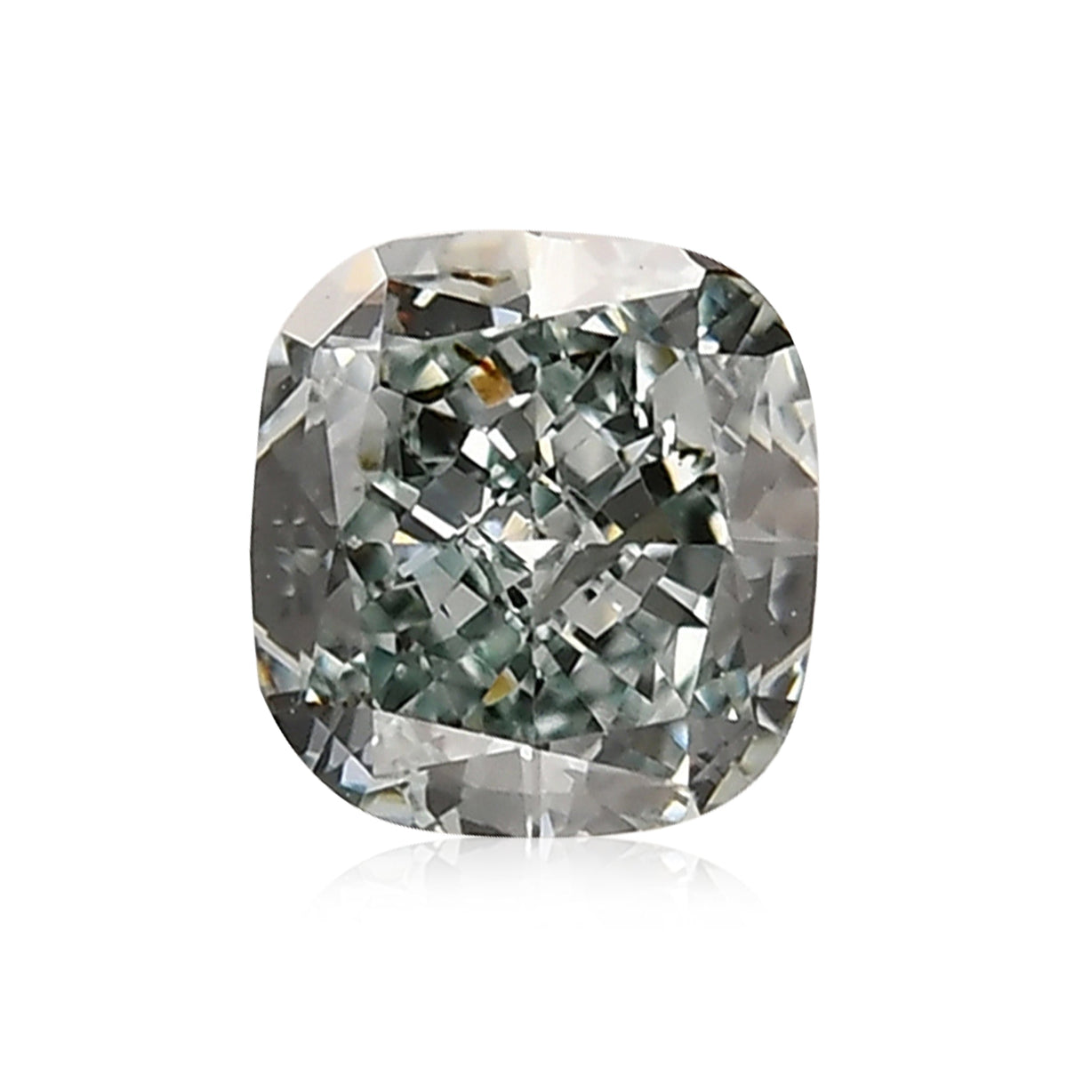 Kissenförmiger Diamant | 0,3 ct | Intensives Blaugrün | SI1 | GIA | Ref. 496112