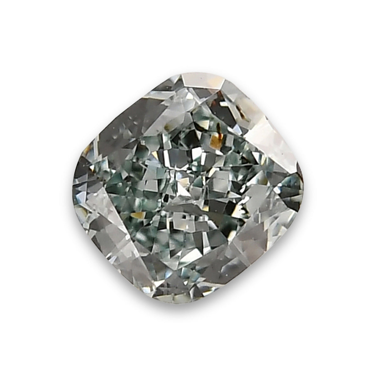 Kissenförmiger Diamant | 0,3 ct | Intensives Blaugrün | SI1 | GIA | Ref. 496112