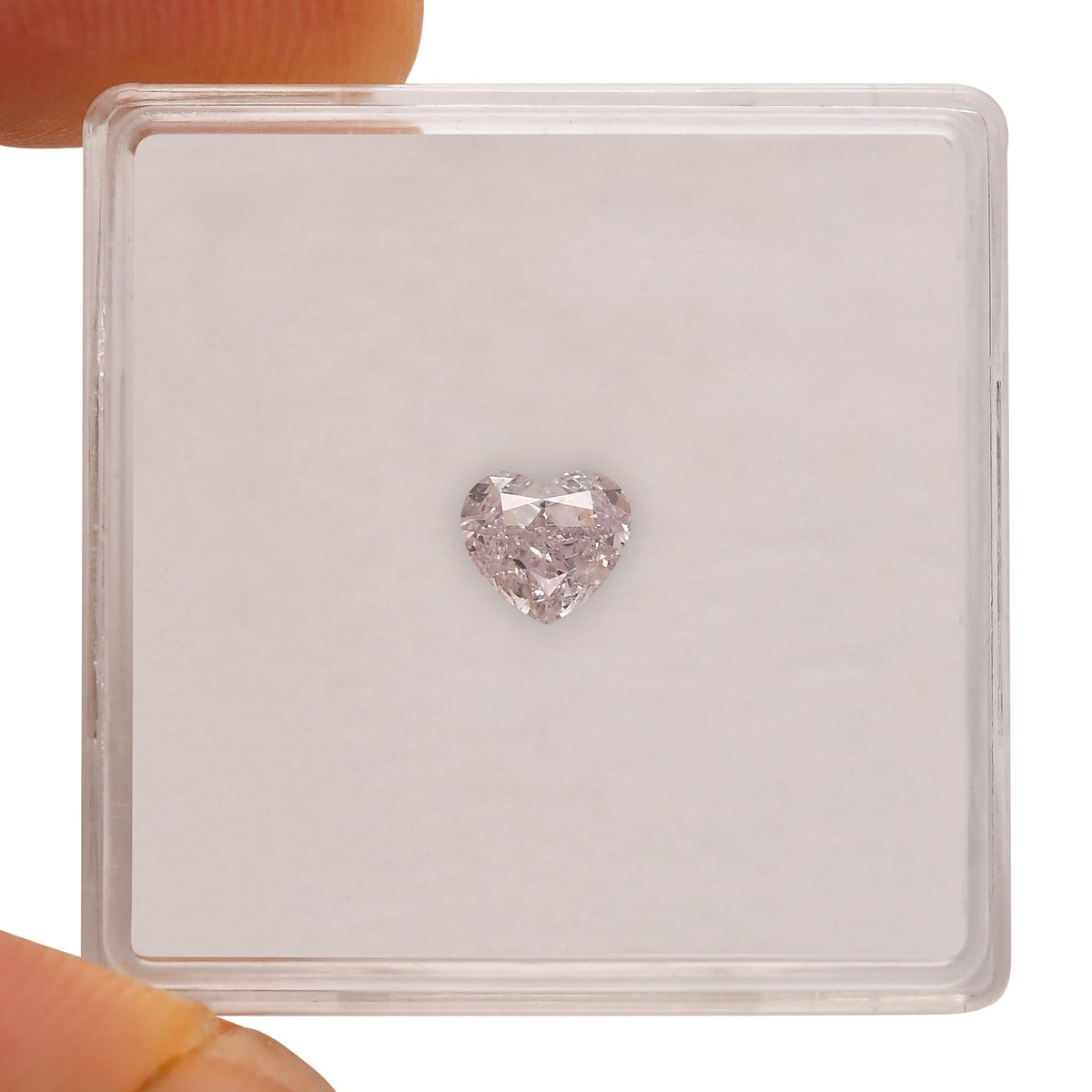 Heart Diamond | 0.5 ct | Fancy Light Purplish Pink | SI1 | GIA | Ref 498095