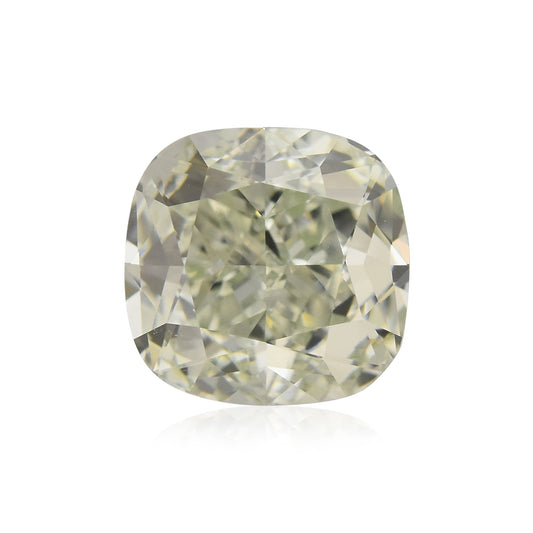 0.73 Carat Fancy Light Green Cushion Diamond VS1 GIA