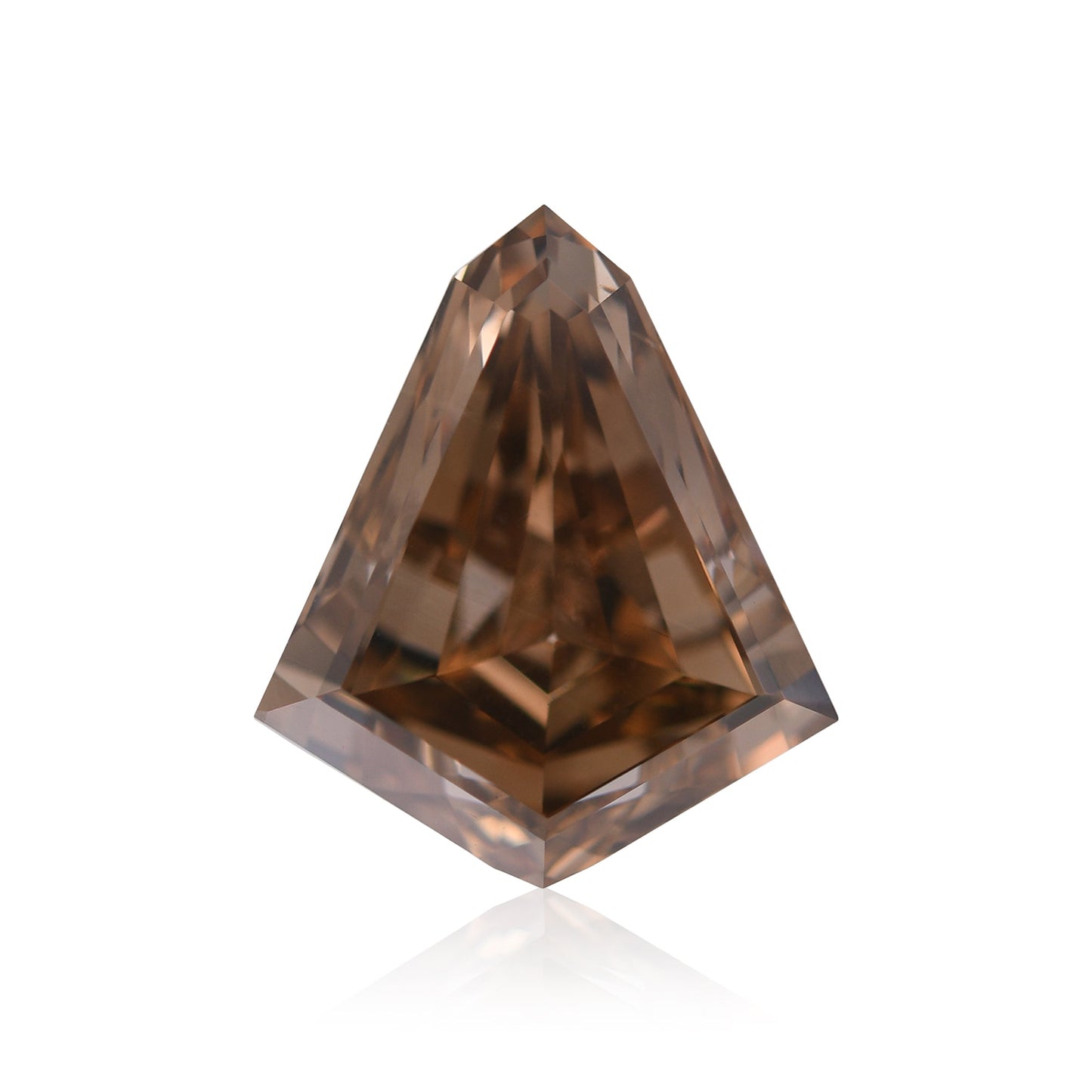 5.00 Carat Fancy Dark Orangy Brown Kite Diamond SI1 GIA