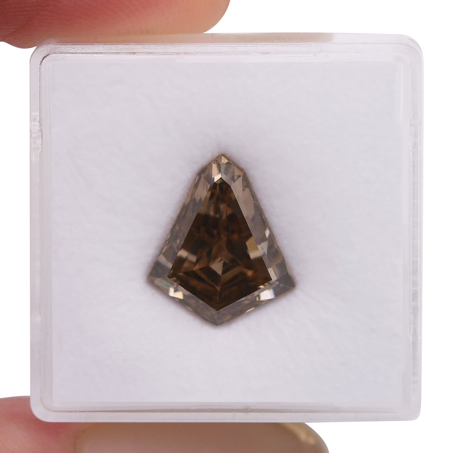 5.00 Carat Fancy Dark Orangy Brown Kite Diamond SI1 GIA