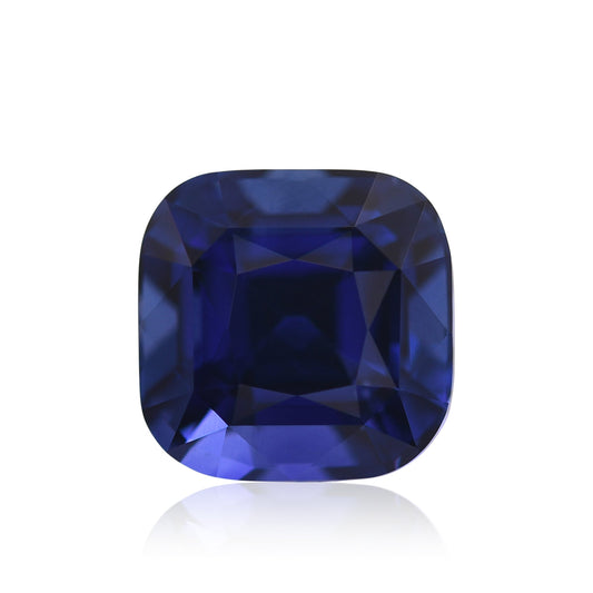 5,01 Karat blauer sri-lankischer Kissen-Saphir CD