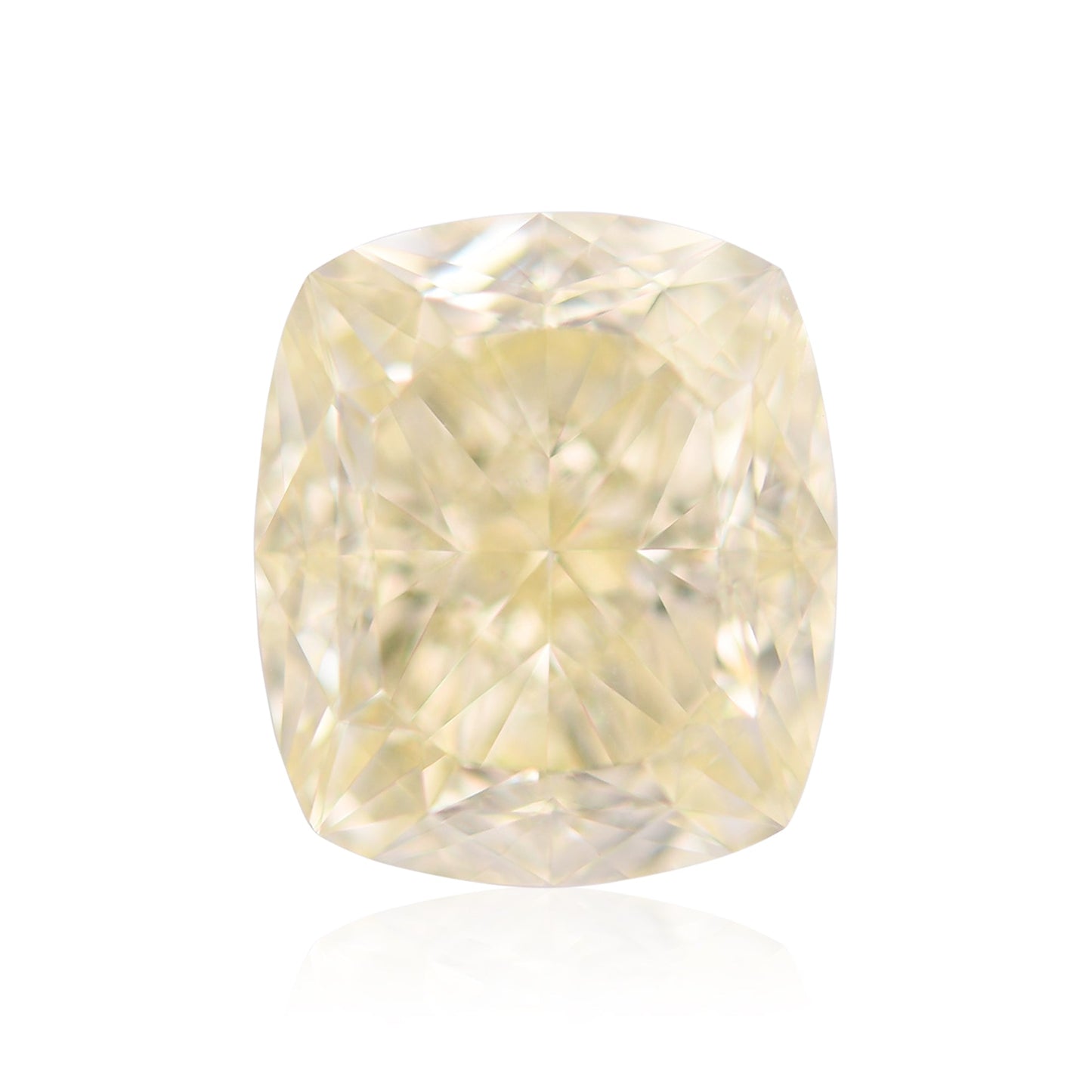 5,01 Karat hellgelber Kissen-Diamant VS2 GIA