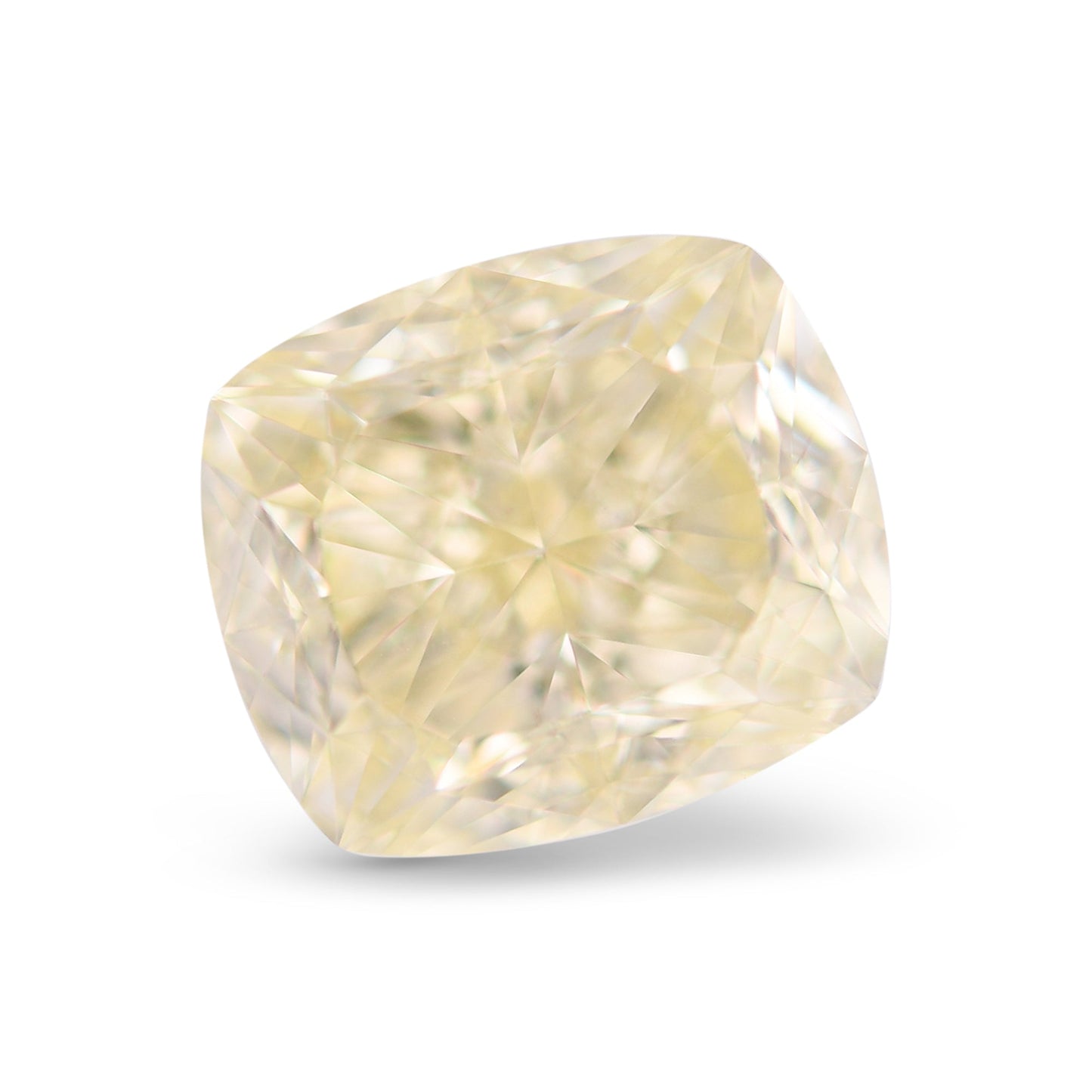 5,01 Karat hellgelber Kissen-Diamant VS2 GIA