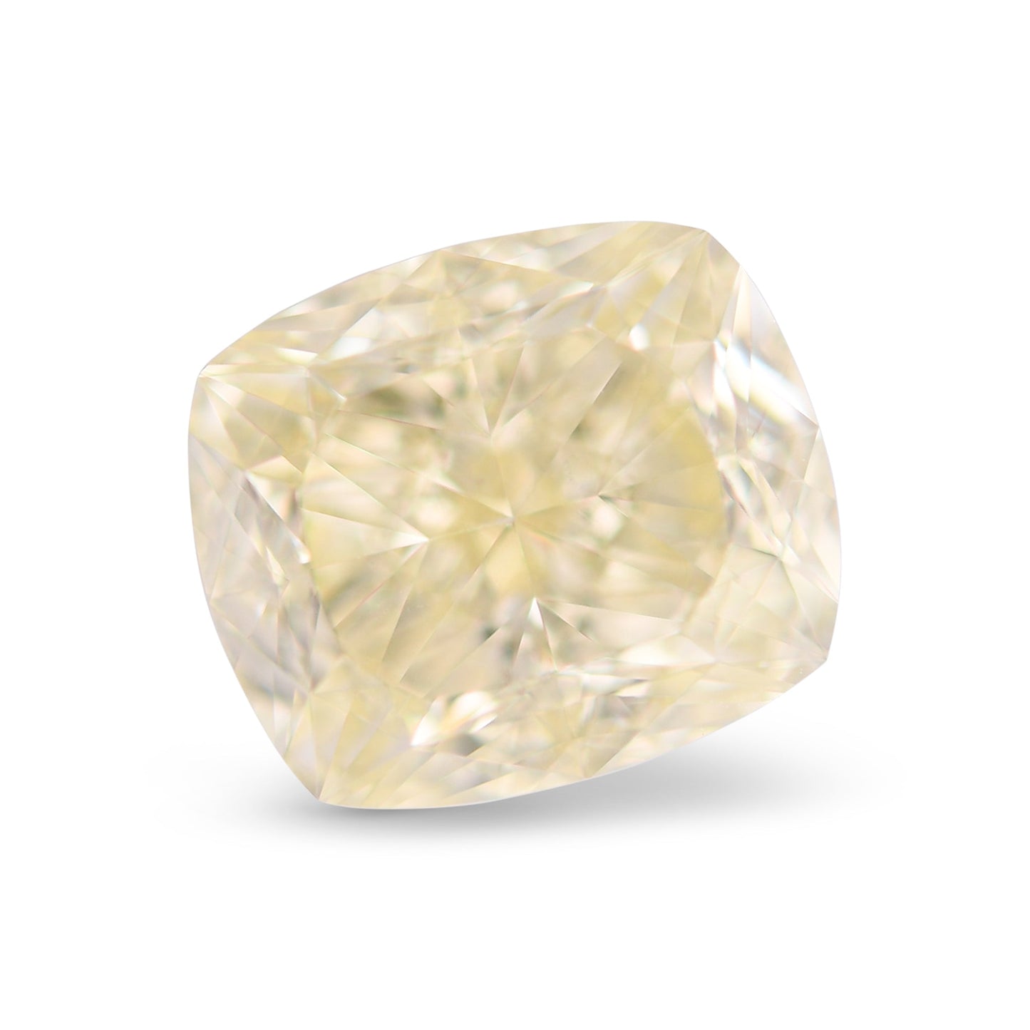5,01 Karat hellgelber Kissen-Diamant VS2 GIA