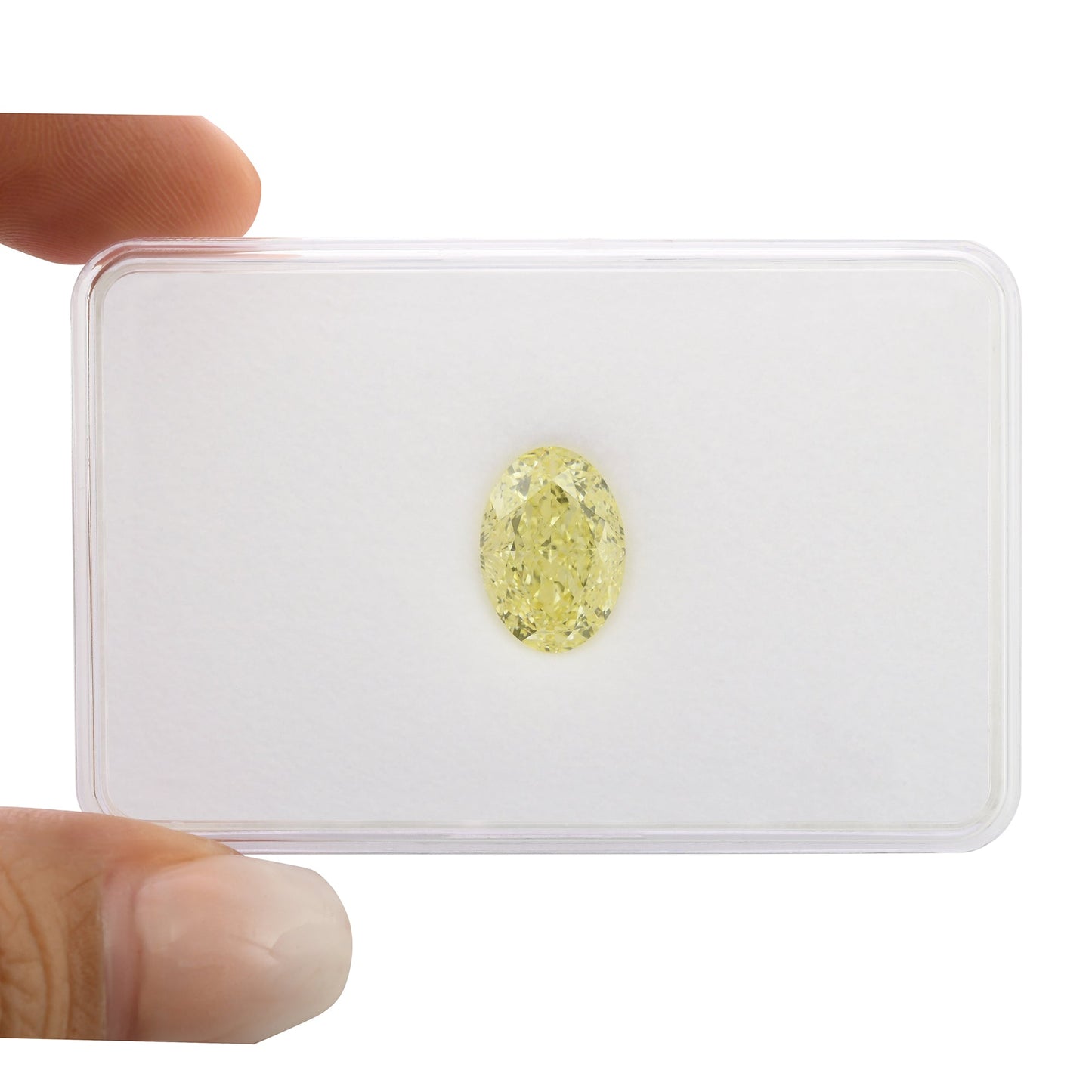 5,02 Karat Fancy Yellow Oval Diamond VS1 GIA
