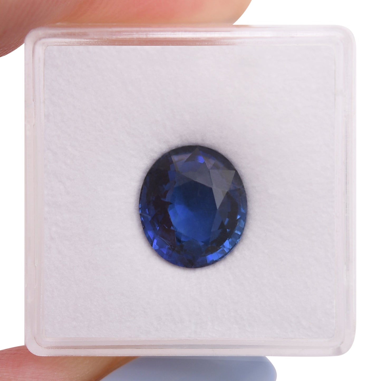 5,04 Karat blauer ovaler Saphir aus Sri Lanka, GIA-geprüft