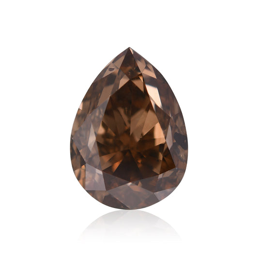 5,05 Karat Fancy Dark Orange Brown Birnenförmiger Diamant (SI1) GIA