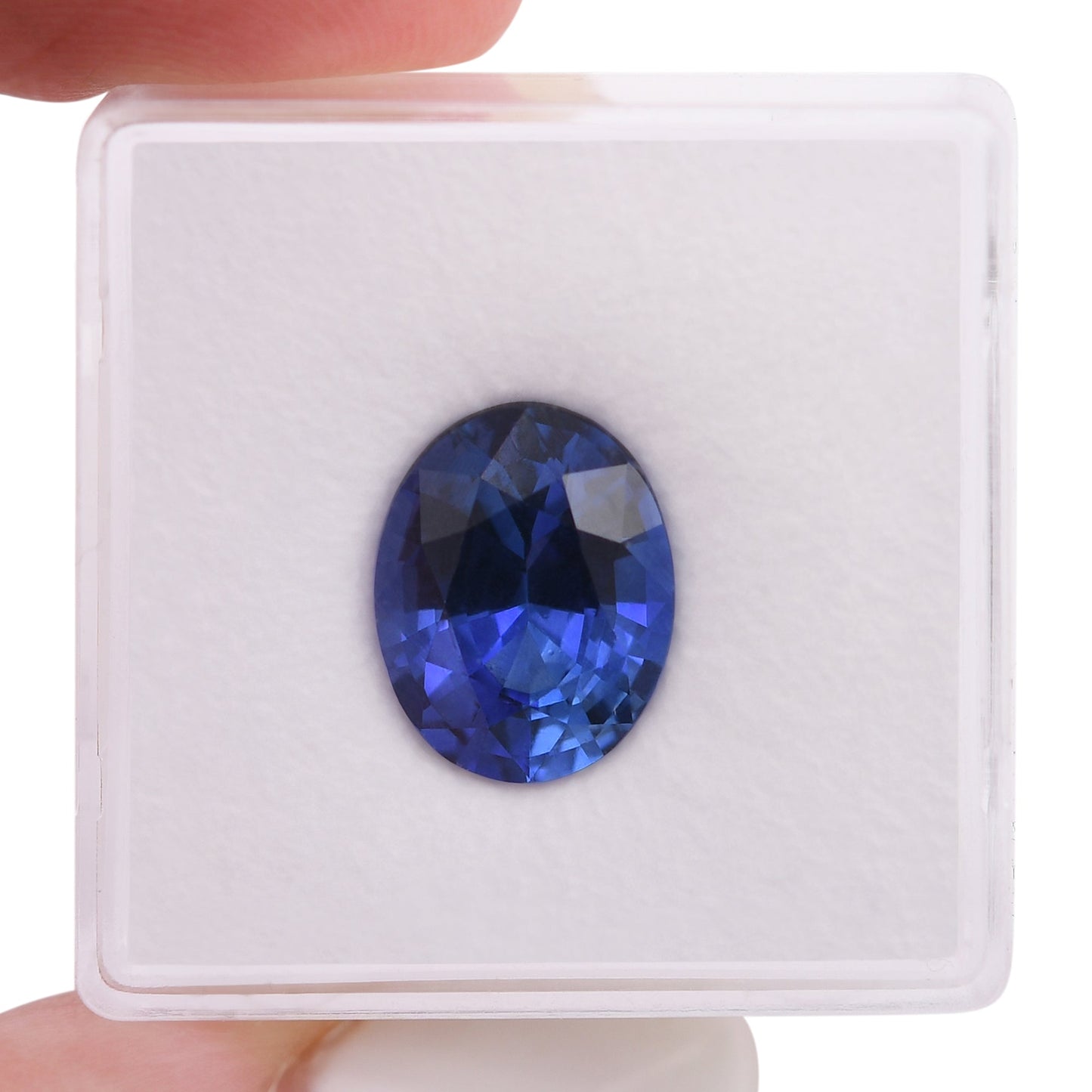 5,06 Karat blauer ovaler Saphir aus Sri Lanka (CD)