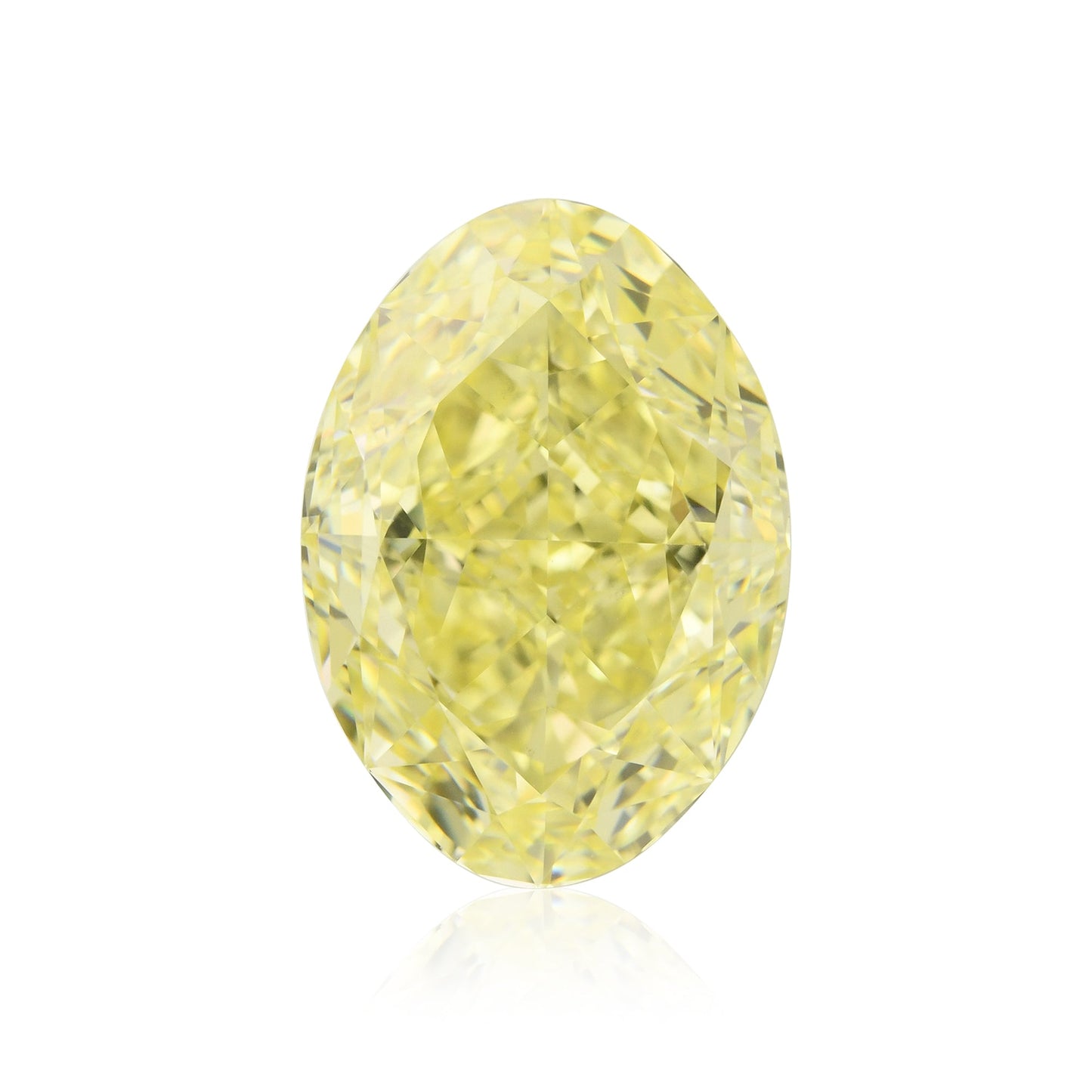 5,09 Karat Fancy Yellow Oval Diamond VS1