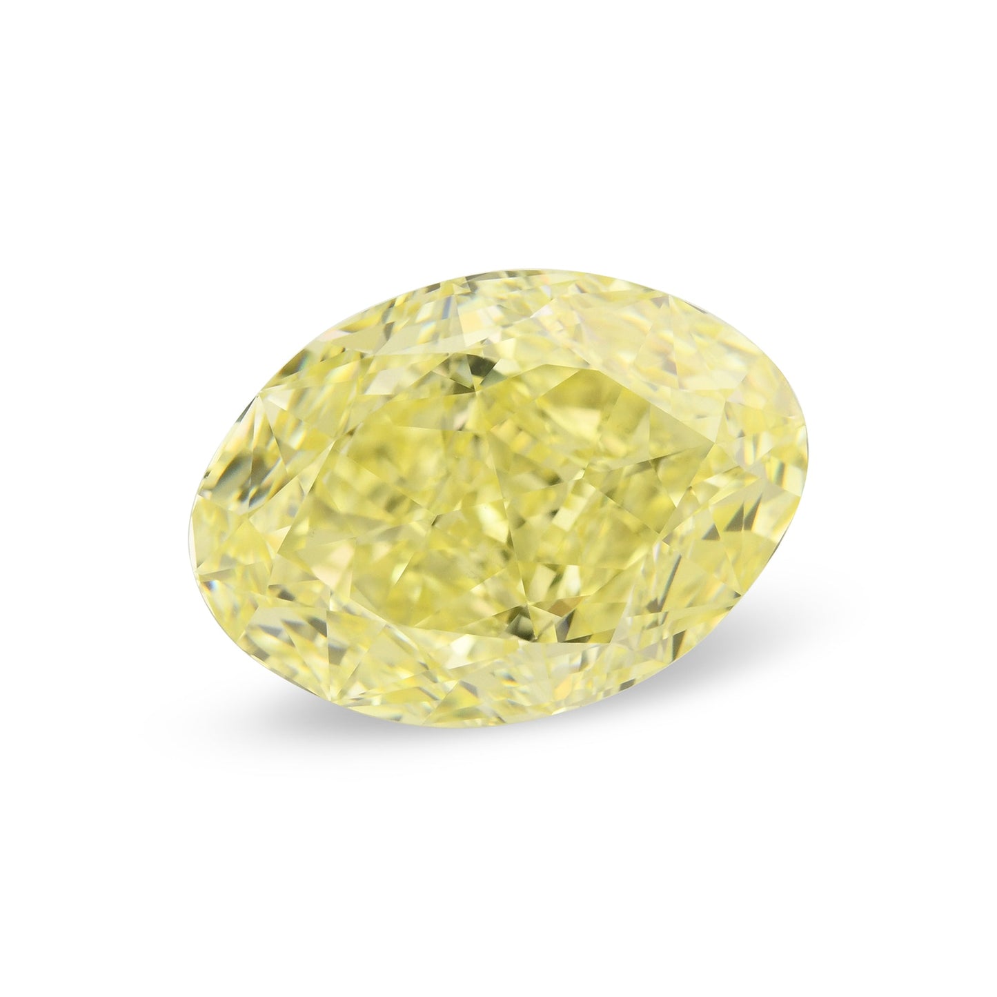 5,09 Karat Fancy Yellow Oval Diamond VS1