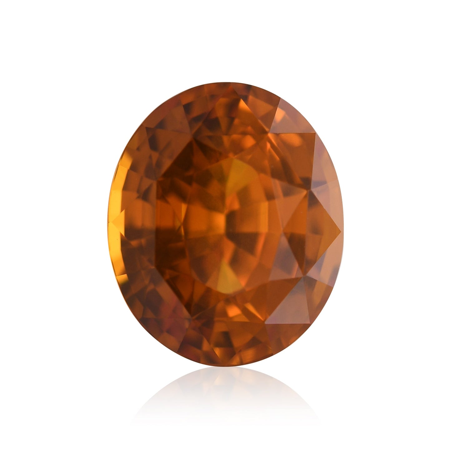 5,22 Karat Orangefarbener ovaler Saphir aus Sri Lanka (CD)