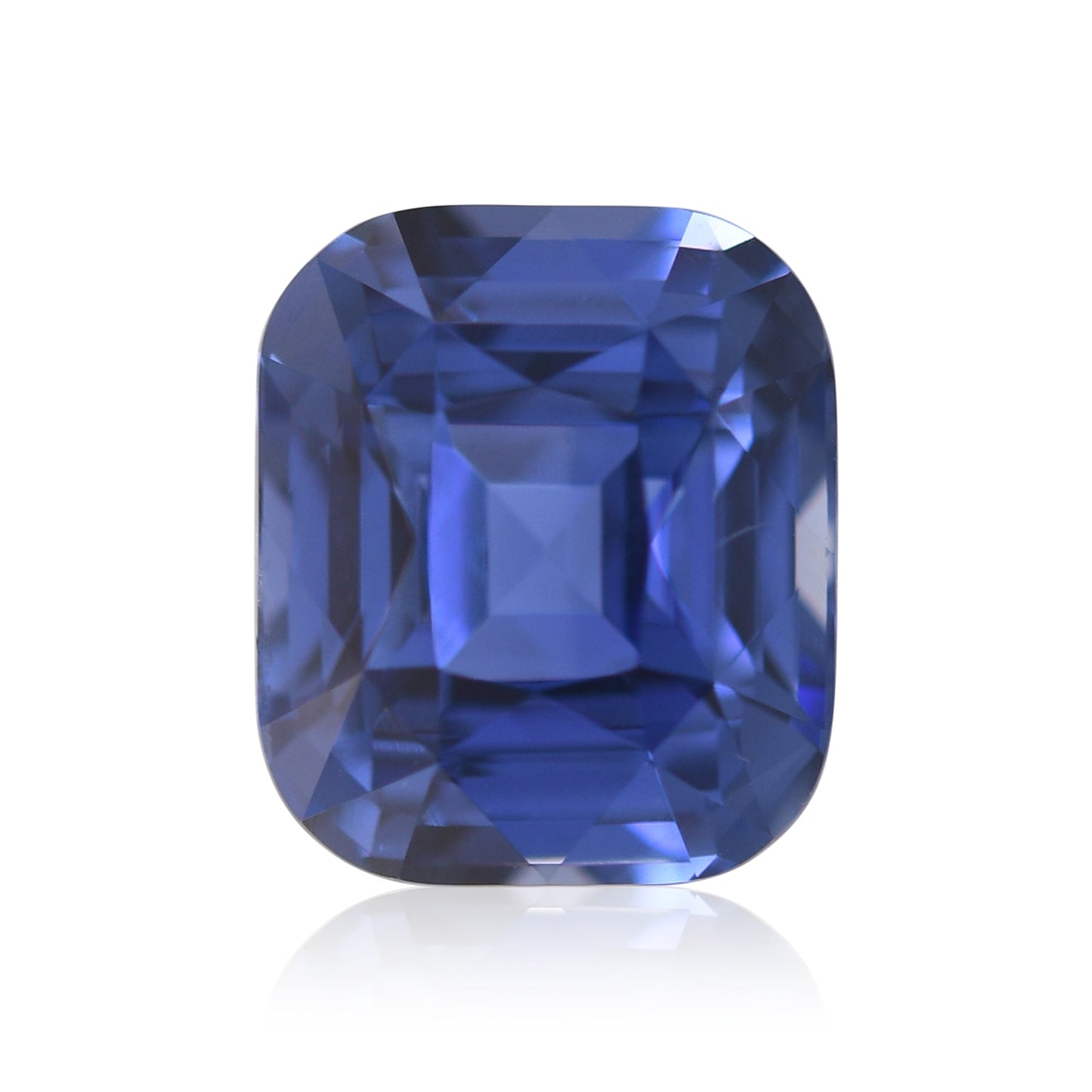5,26 Karat blauer Kissen-Saphir aus Sri Lanka, GIA