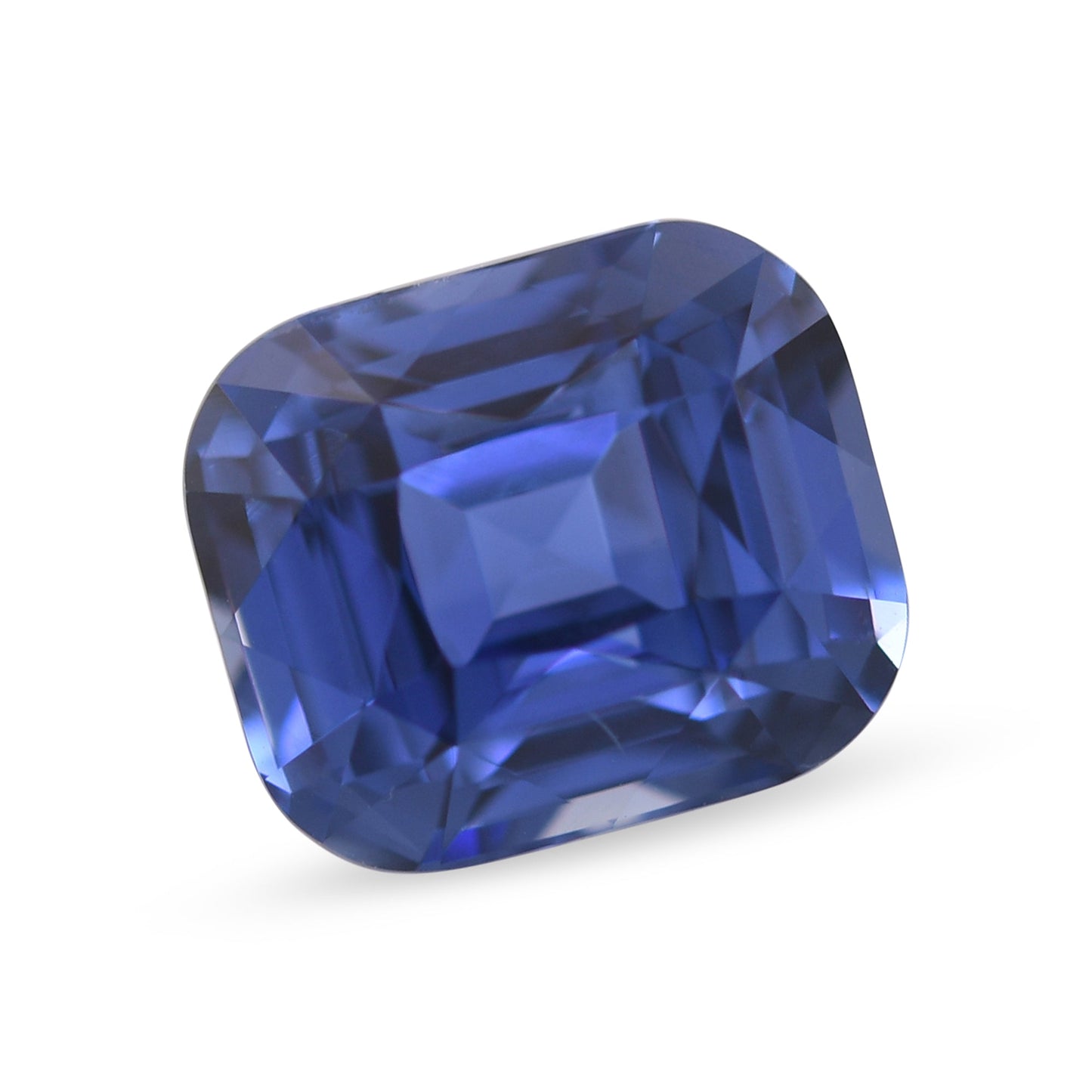 5,26 Karat blauer Kissen-Saphir aus Sri Lanka, GIA