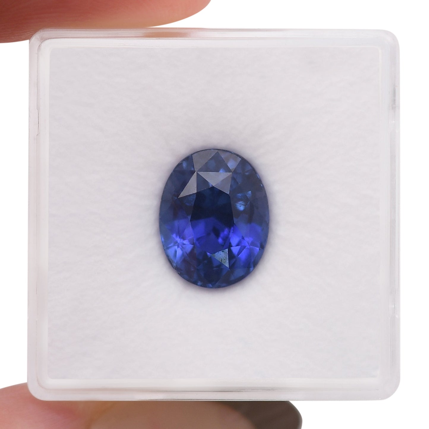5,37 Karat blauer ovaler Saphir aus Sri Lanka (AGL)
