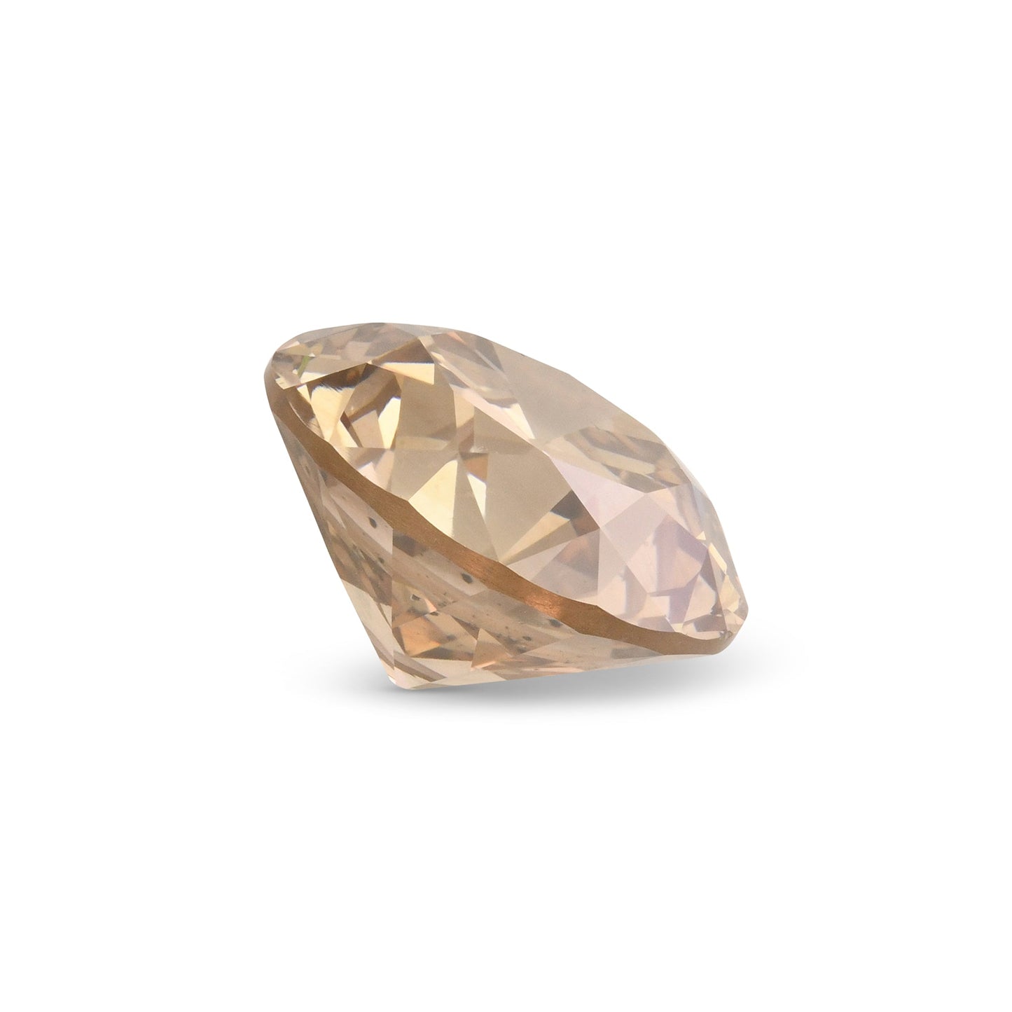 5,39 Karat Fancy Yellowish Brown Round Diamond SI2 GIA