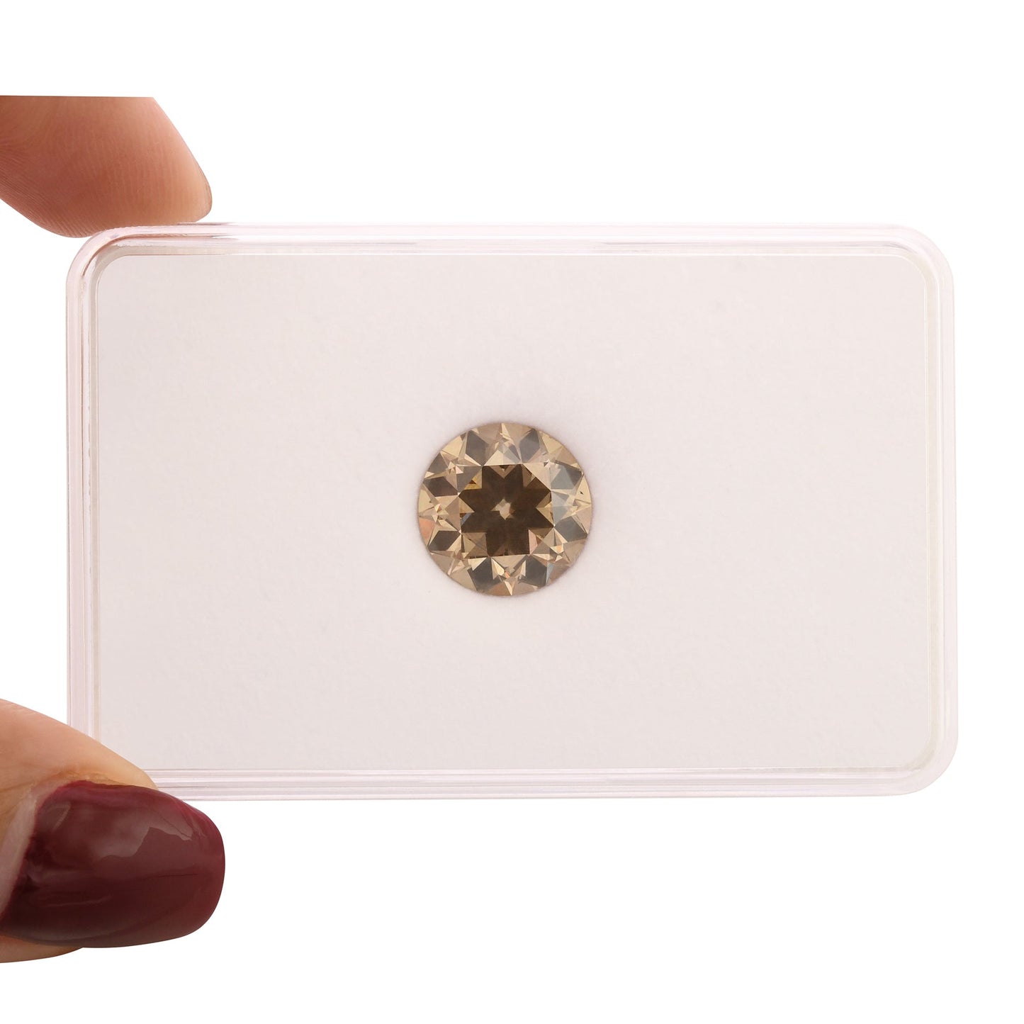 5,39 Karat Fancy Yellowish Brown Round Diamond SI2 GIA