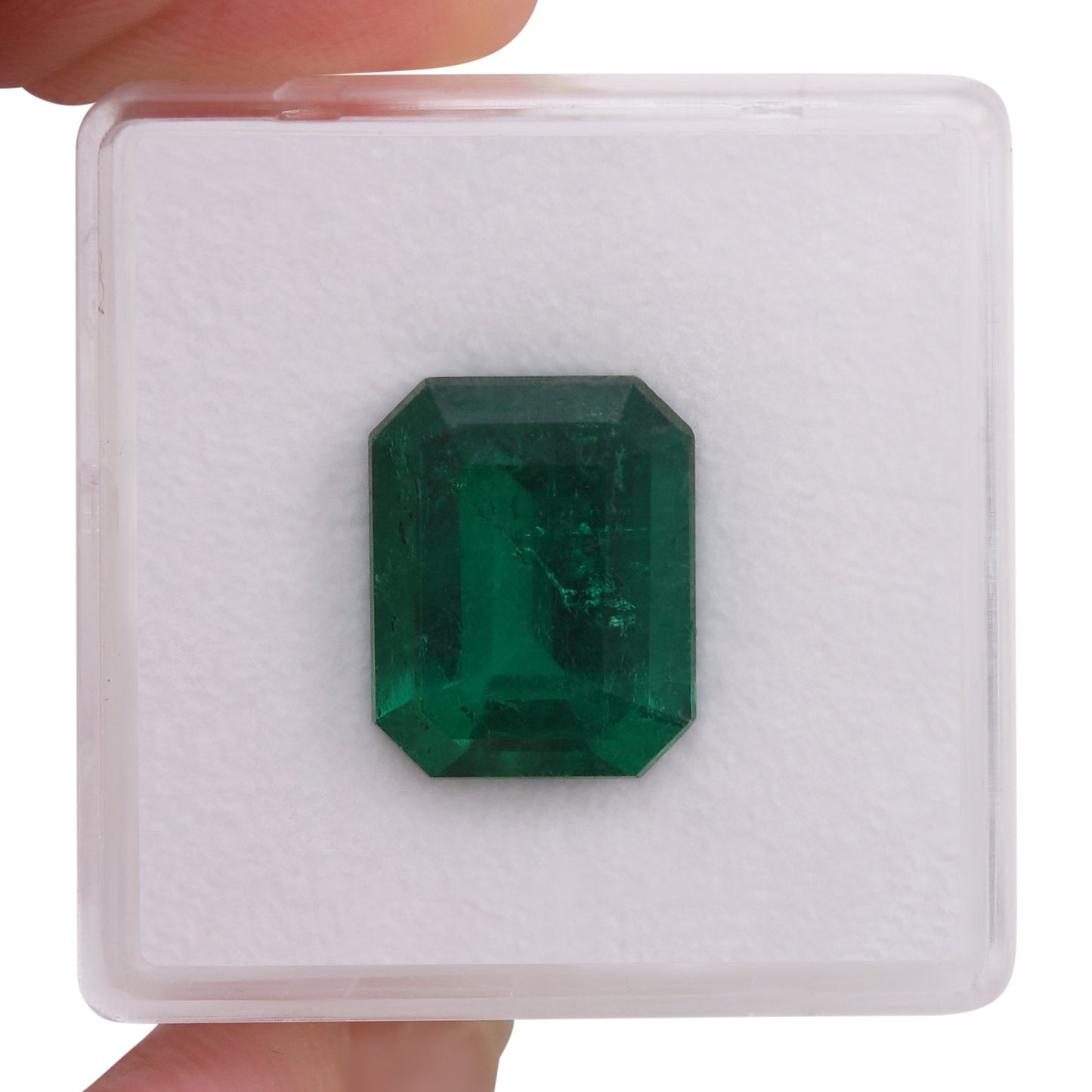 5,53 Karat Grüner kolumbianischer Smaragd (Gubelin)