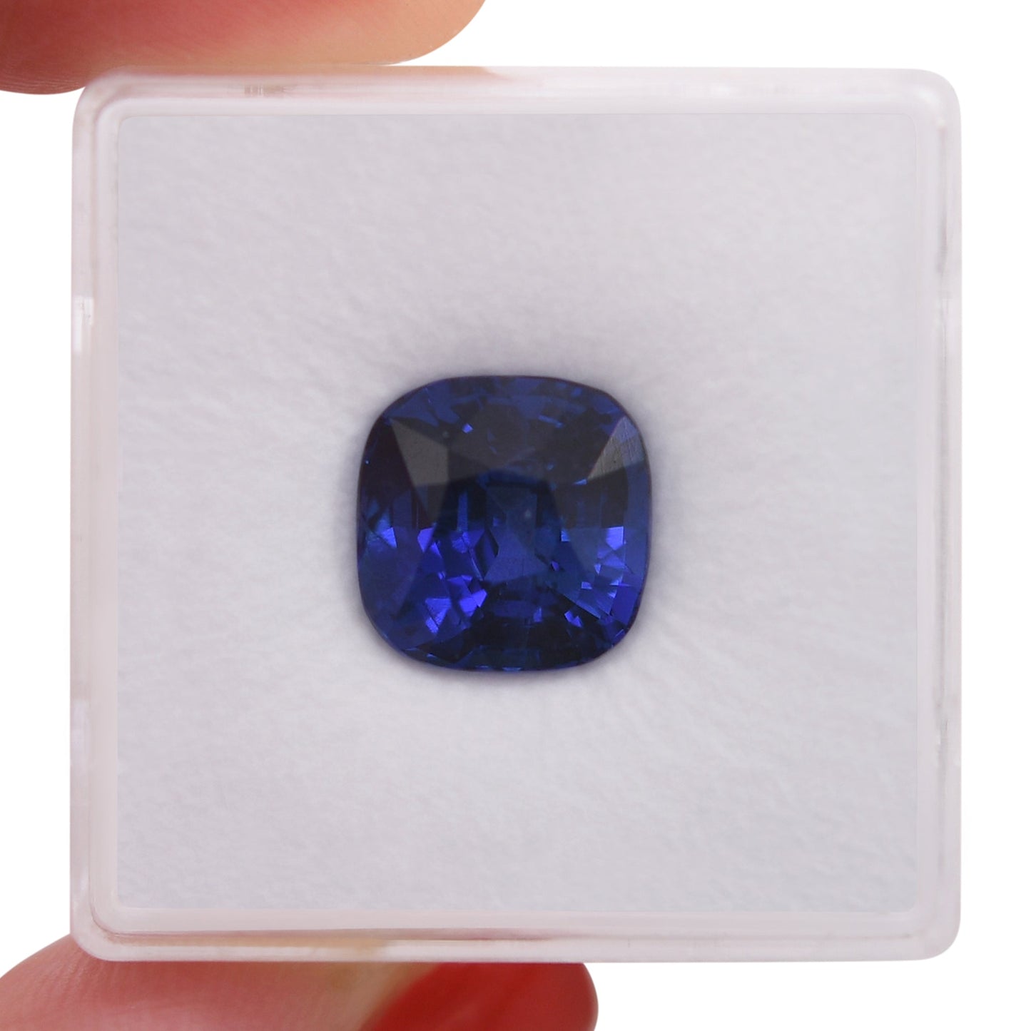 5,55 Karat blauer Kissen-Saphir aus Sri Lanka (AGL)