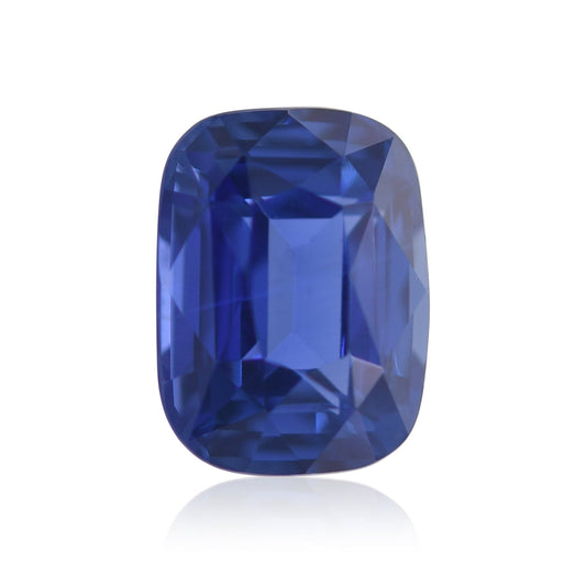 5,57 Karat blauer Kissen-Saphir aus Sri Lanka, GIA