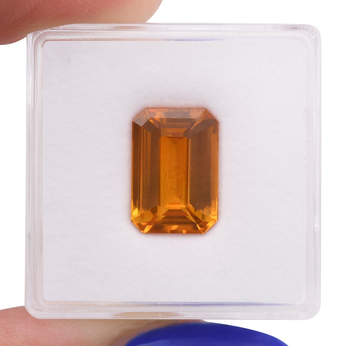 Smaragdgrüner Saphir | 5,6 ct | Orange | GIA | Ref. 721165