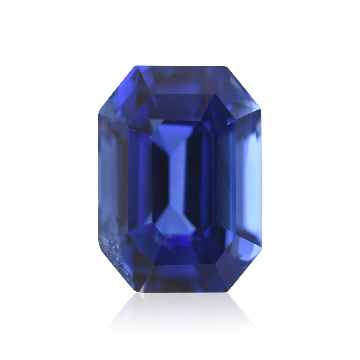 Smaragd-Saphir | 5,85 ct | Blau | CD | Ref. 719414