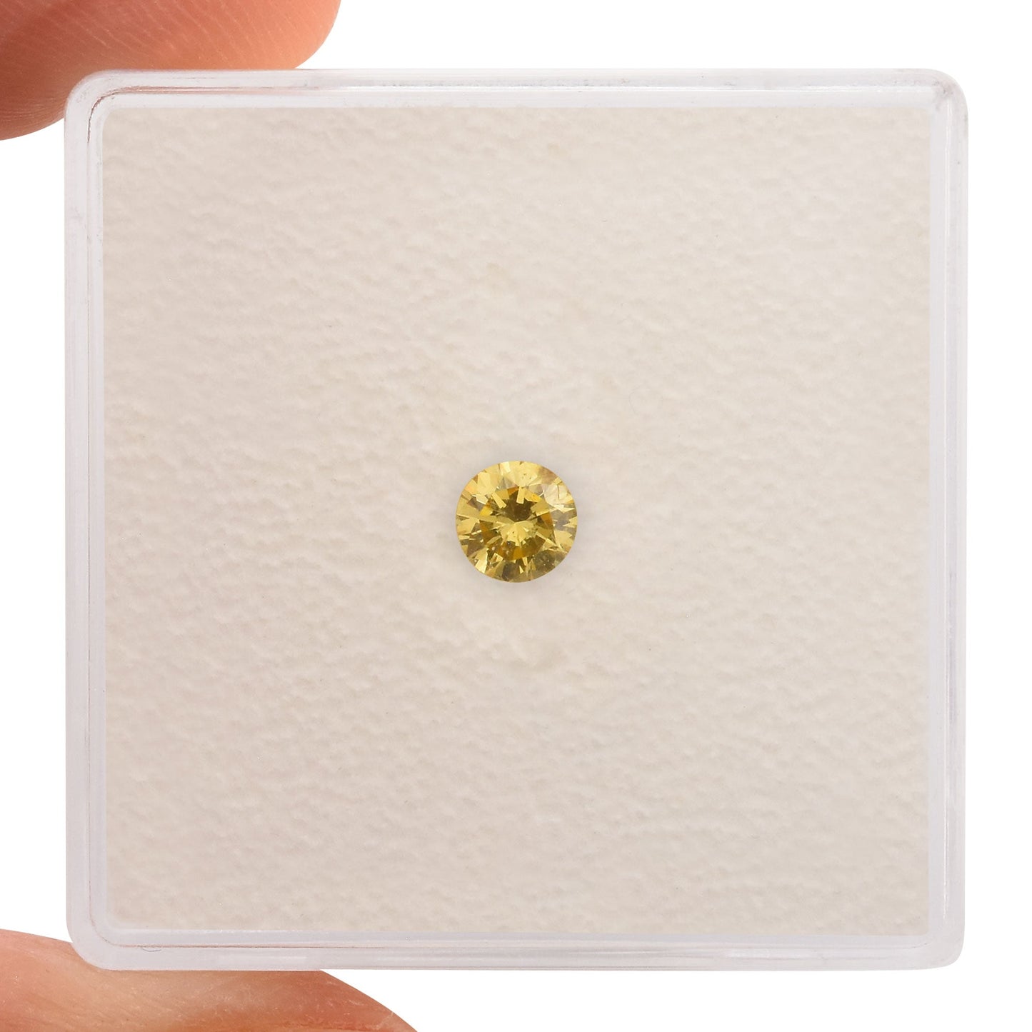 0.19 Carat Fancy Brownish Orangy Yellow Round Brilliant Diamond (SI2) GIA