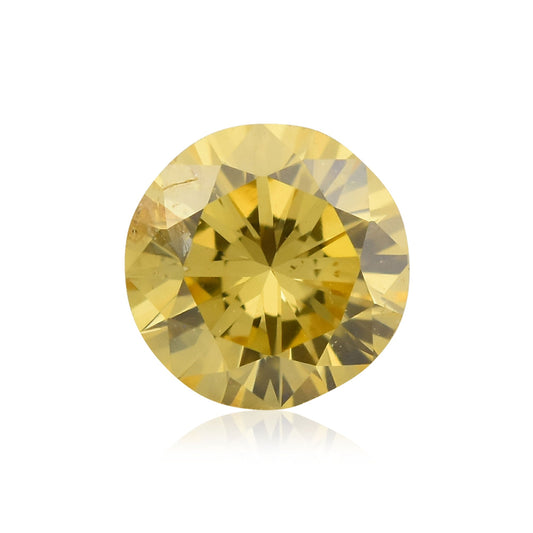 0,19 Karat Fancy Brownish Orange Yellow Round Brilliant (SI2) GIA