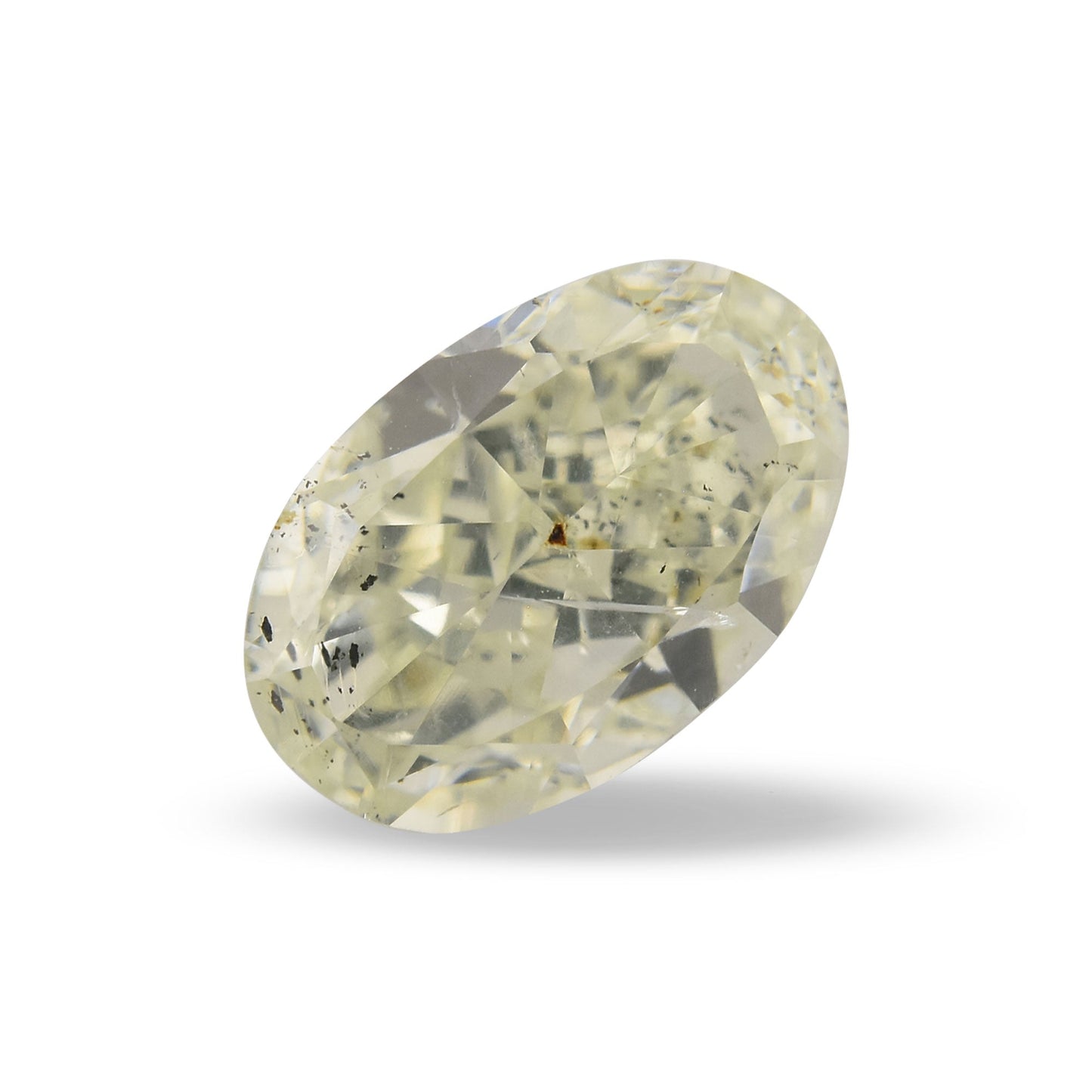 1.09 Carat Light Green Oval Diamond (SI2) GIA