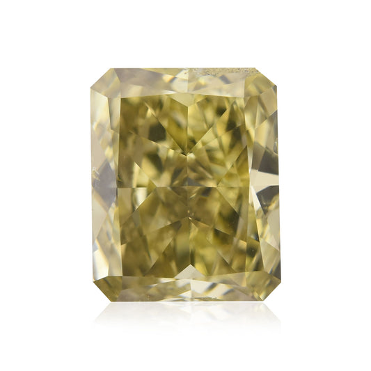 1,24 Karat Fancy Brownish Greenish Yellow Radiant Diamant (SI2) GIA