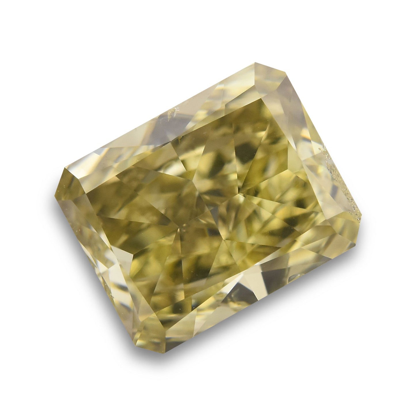 1.24 Carat Fancy Brownish Greenish Yellow Radiant Diamond (SI2) GIA