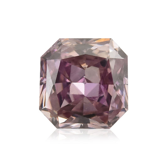 0,13 Karat Fancy Brownish Purplish Pink Radiant (SI2) GIA
