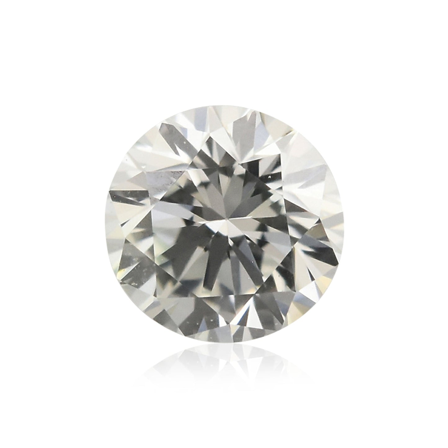 0.13 Carat Faint Green Round Brilliant Diamond (VS1) GIA