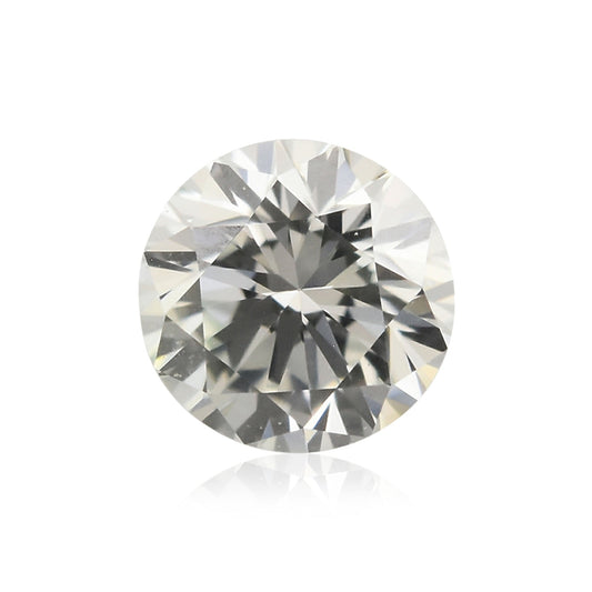 0,13 Karat blassgrüner, runder Brillant (VS1) GIA