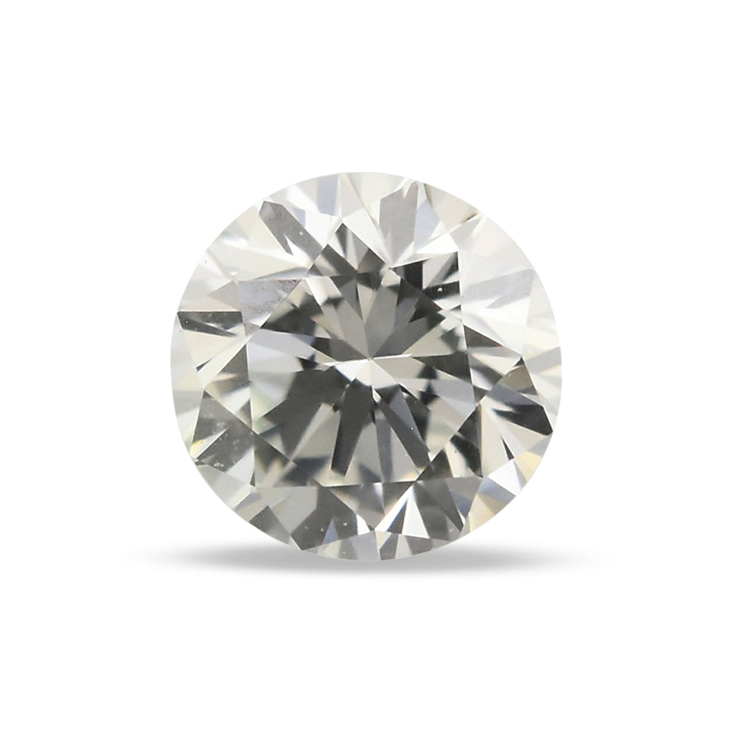 0.13 Carat Faint Green Round Brilliant Diamond (VS1) GIA