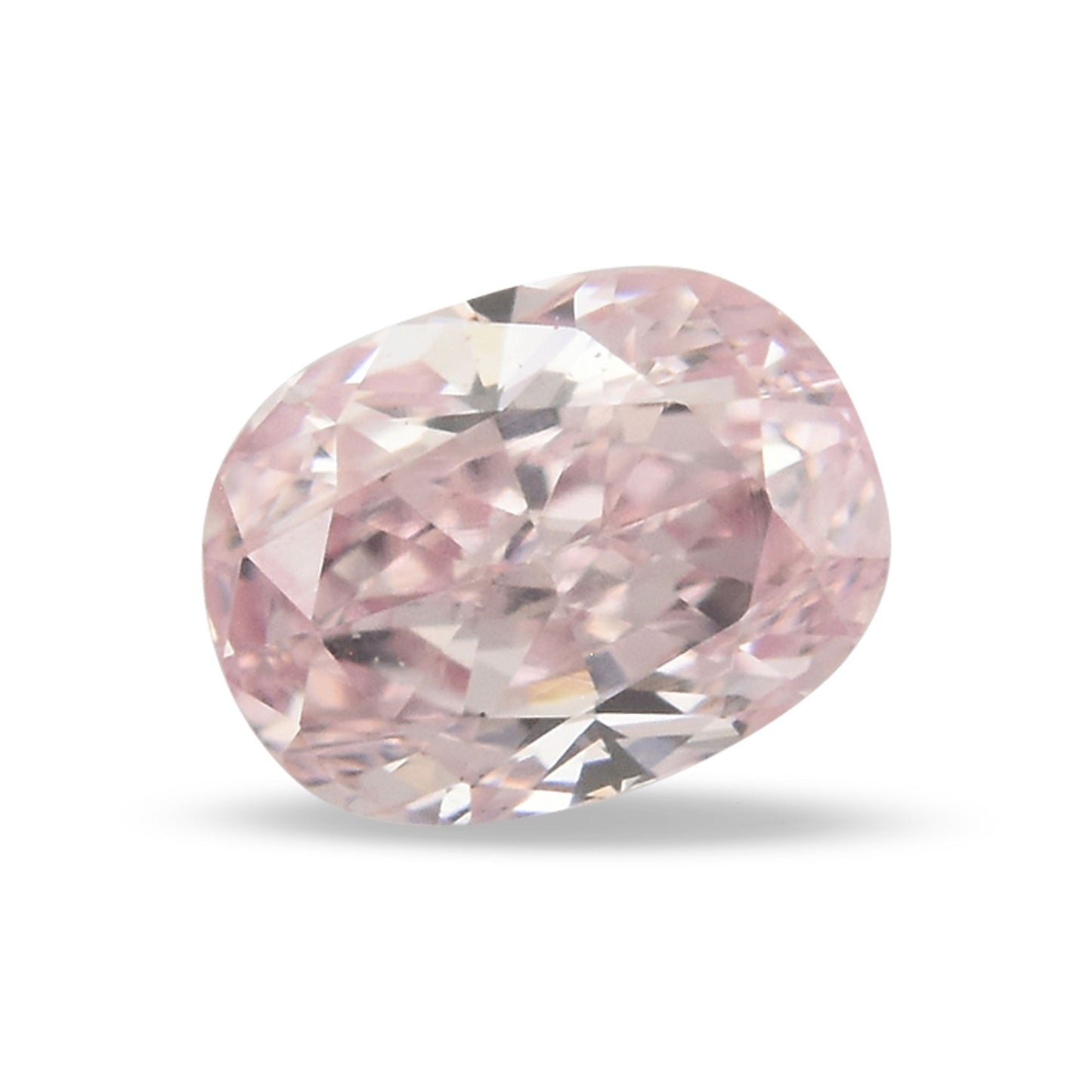 0,13 Karat Fancy Purplish Pink Cushion Diamond (VS2) GIA