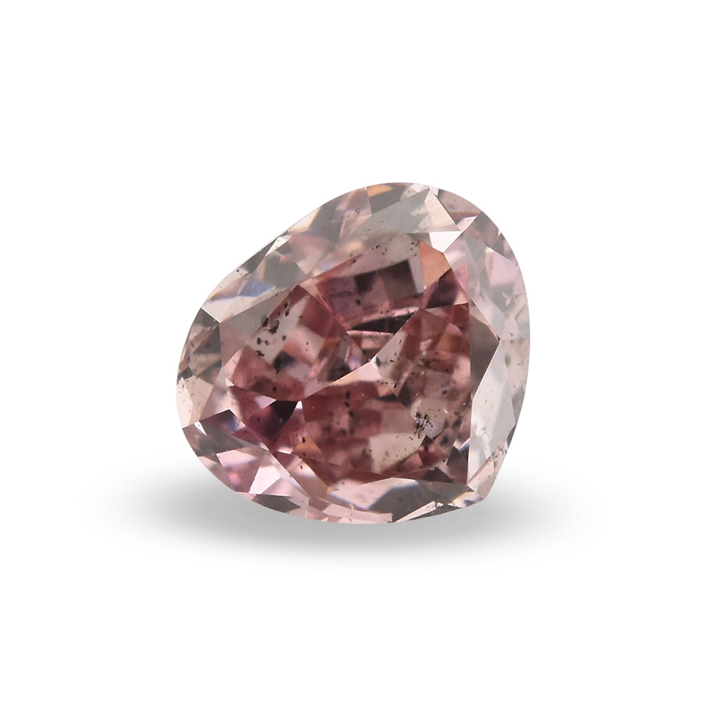 0.26 Carat Fancy Intense Purple Pink HEART Diamond SI2 GIA