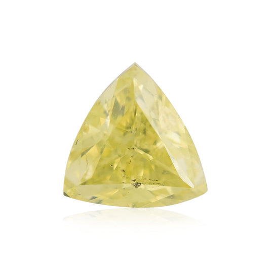 0,37 Karat Fancy Grünlich Gelber Dreiecksdiamant (I1) GIA