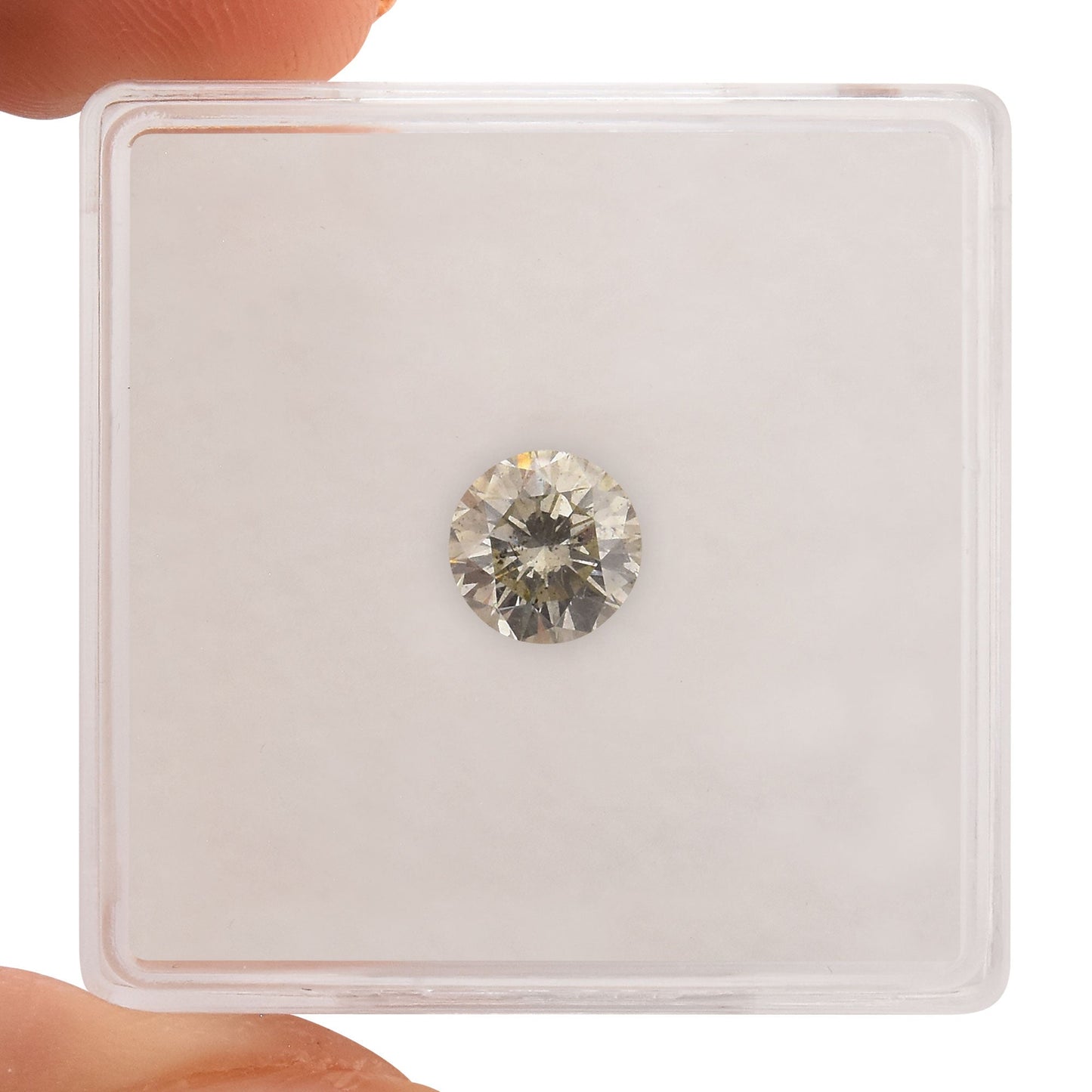 0,76 Karat Fancy Gray Rundbrillant Diamant I1 GIA