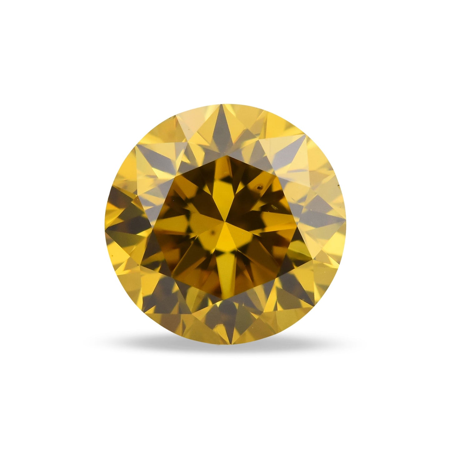 1.02 Carat Fancy Deep Brownish Orange Round Brilliant Diamond SI2 GIA