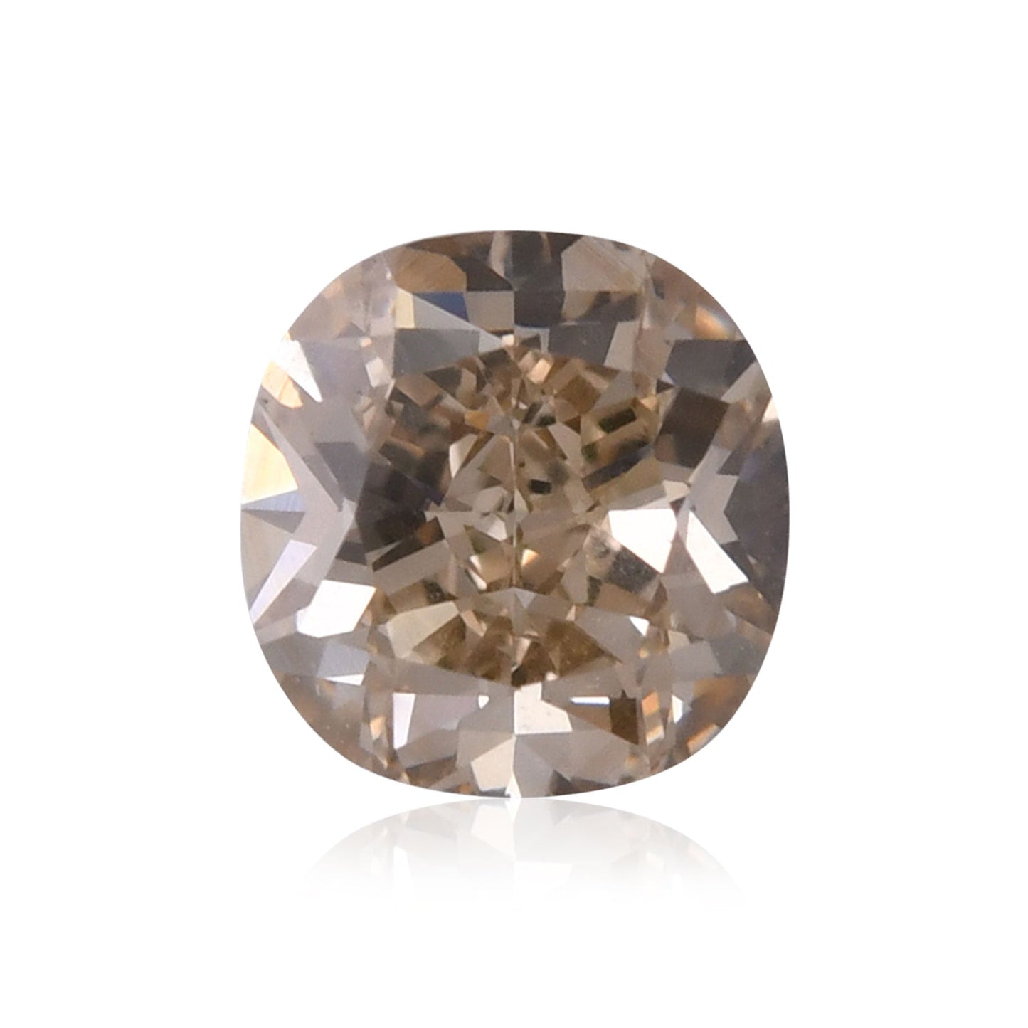 1,25 Karat Fancy Yellowish Brown Cushion Diamond VS2 GIA