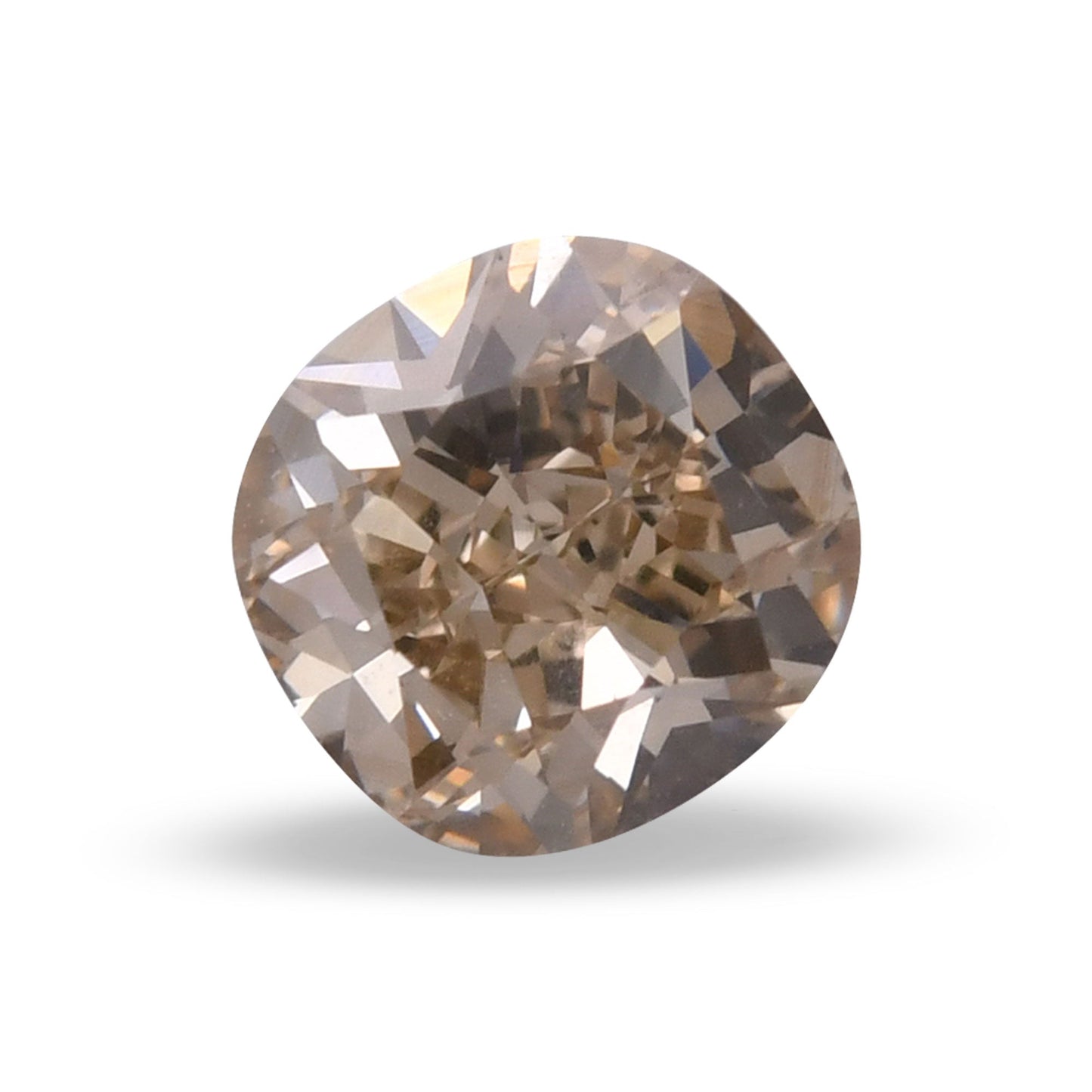 1,25 Karat Fancy Yellowish Brown Cushion Diamond VS2 GIA