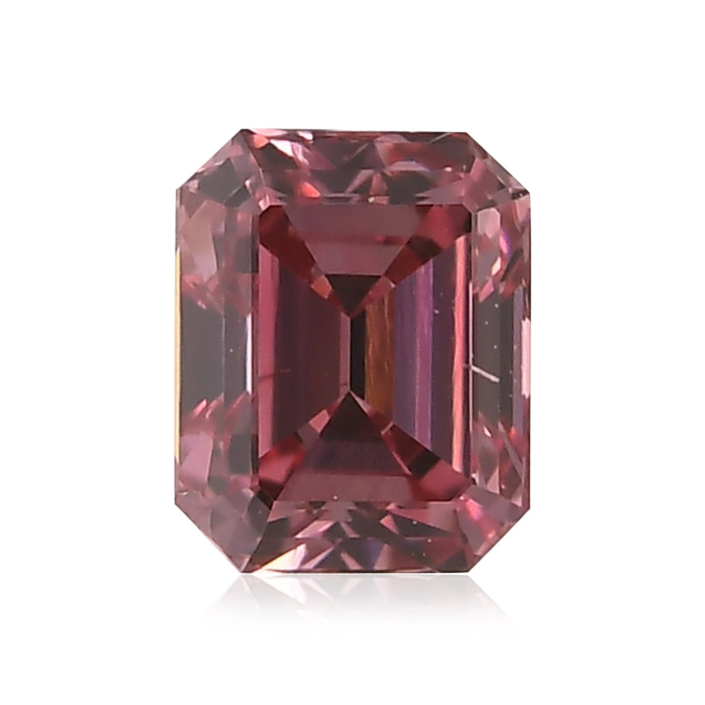 0,28 Karat Fancy Deep Pink Smaragd-Diamant SI1 ARGYLE & GIA