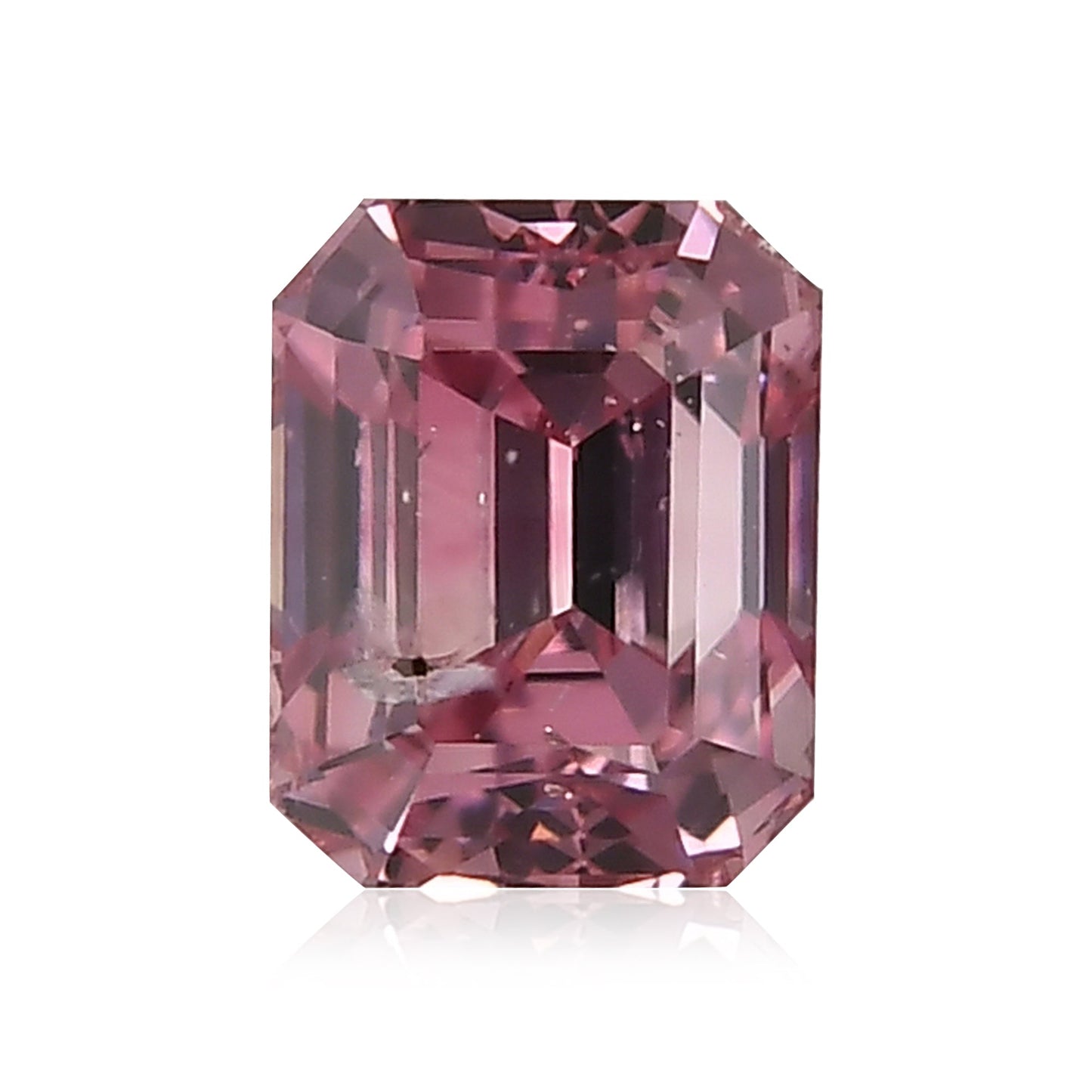 0,32 Karat Fancy Intense Purplish Pink Emerald Diamond (I1) GIA
