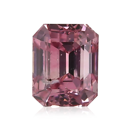 0,32 Karat Fancy Intense Purplish Pink Emerald Diamond (I1) GIA