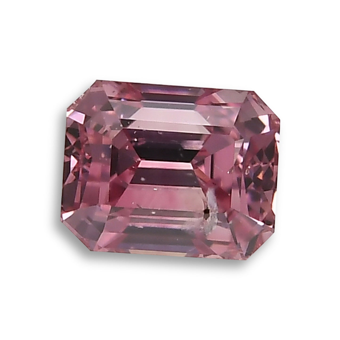 0,32 Karat Fancy Intense Purplish Pink Emerald Diamond (I1) GIA
