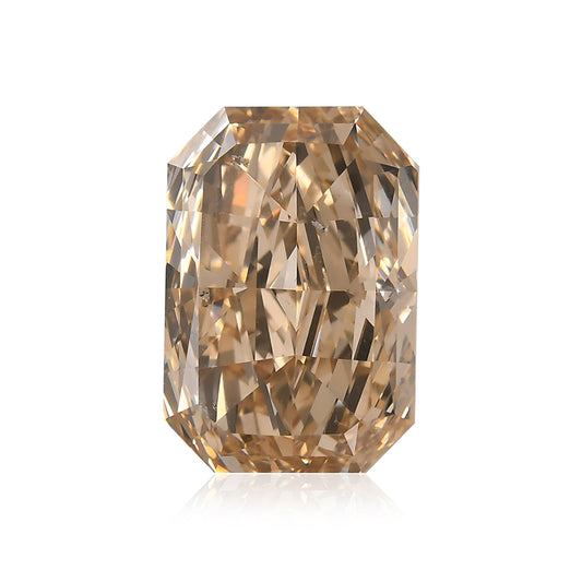 10,07 Karat Fancy Light Yellowish Brown Radiant (I1) GIA